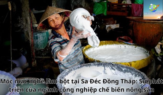 Mộc mạc nghề làm bột tại Sa Đéc Đồng Tháp: Sự phát triển của ngành công nghiệp chế biến nông sản